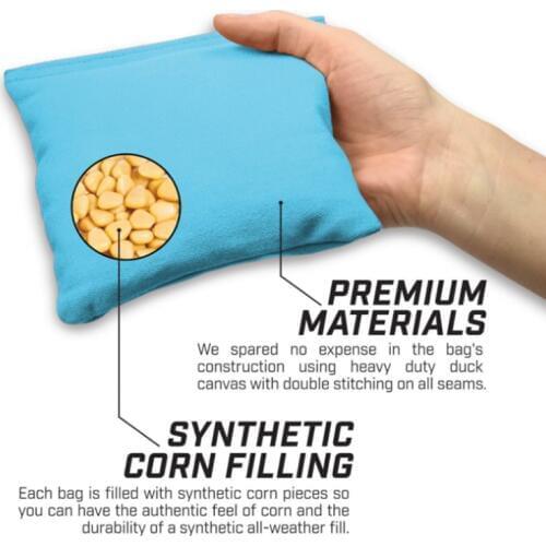 5pcs/set Outdoor Nylon Cornhole Bag Regualtion Cornhole Bags Bean Official ACA Game Dropshipping Sport Sandbags Toy Fun