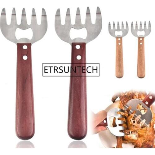 50pairs Bear Meat Claw Shredding Lift Tongs Meat Fork Pull Handler Handling BBQ Barbecue Cooking Tool