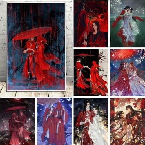 5D DIY Heaven Officials Blessing Diamond Painting Chinese Anime Tian Guan Ci Fu Diamond Embroidery Cross Stitch Home Decor