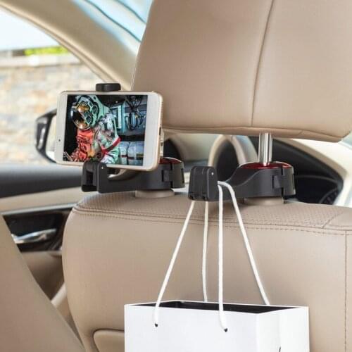 Car Rear Headrest Hook Lock Type Mobile phone Accessories Car Multifunctional Mobile Phone Holder Hook