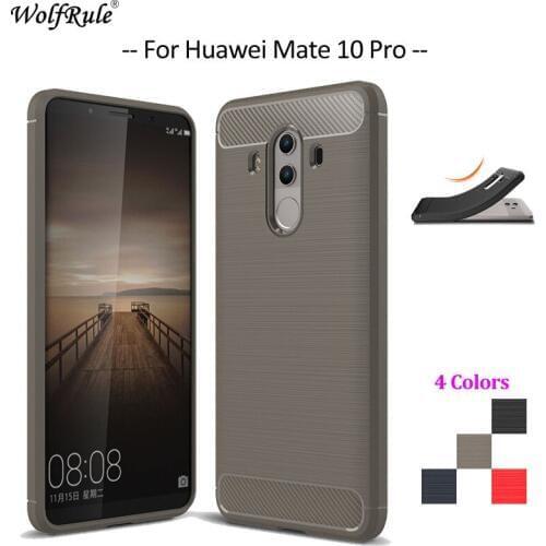 WolfRule For Cover Huawei Mate 10 Pro Case Shockproof Soft TPU Mobile Phone Case For Huawei Mate 10 Pro Cover Coque 6