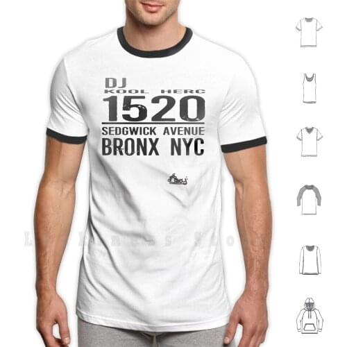 Dj Kool Herc Sedgwick Avenue [ Blk ] T Shirt Print 100% Cotton New Cool Tee Dj Kool Herc Kool Herc Originators