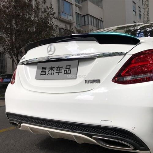 For mercedes w205 2014-2018 ABS Spoiler car tail wing decoration rear trunk spoiler for Benz W205 C180 C200 C260 C280 C300 C63