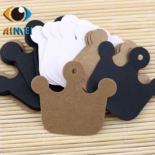 Kraft Paper Labels Crown Shape Tags For Baking Tag With Blank Logo Marking Card Product Card Big White Gift Labels Price Lists
