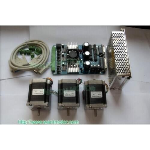 Hot Sell! Wantai 3 Axis Nema23 Stepper Motor 57BYGH420 185oz+3 Axis Driver Board US CA UK FR IT Free