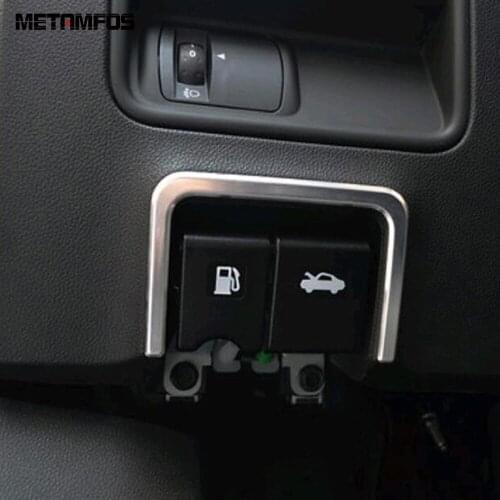 For Renault Koleos 2016-2019 2020 Oil Gas Fuel Tank Switch Button Cover Trim Decoration Frame Interior Accessories Car Styling