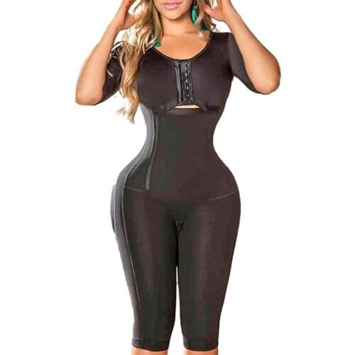 Bodyshaper For Women Tummy Control Breast Support Side Zipper Long Bodysuit Shapewear Breasted Underwear Body Shaper