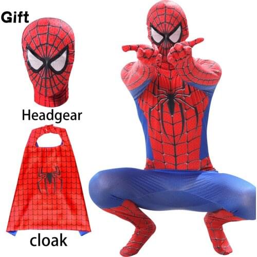 Halloween Red Suit The Amazing Spiderboy Costume Cosplay For Children Boys Girl Christmas Suits Clothing