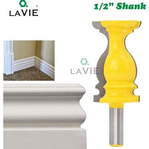 LA VIE 1pc 12mm 1/2 Shank S type Handle Line Handrail Router Bit Wood Cutter Woodworking Cutter Wood Milling Cutting MC03112