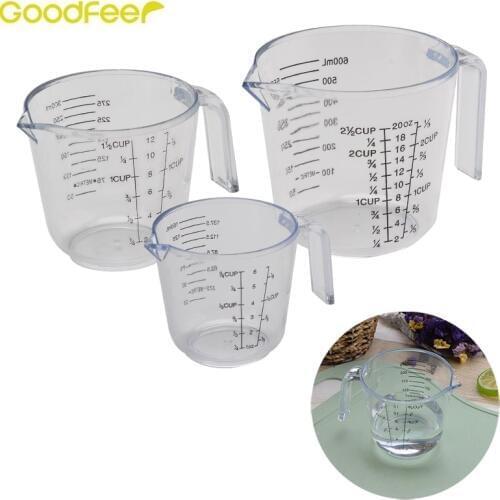 Goodfeer PS Food Grade Material Measuring Cup With Scale and Handle Water Milk Egg Yolk Measuring Cup Kitchen Measurement Tool