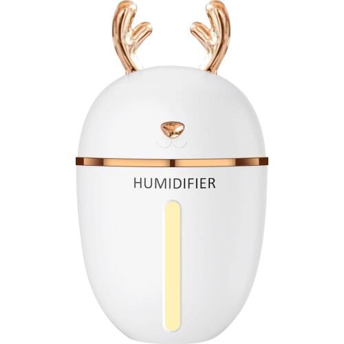 450ml Cute Deer Mini Air Humidifier Ultrasonic Aroma Essential Oil Diffuser USB Mist Maker Purifier Aromatherapy for Car Home