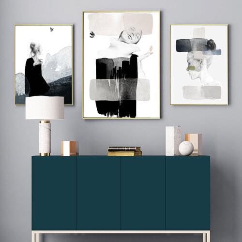 Minimalist Powerful Feminis Poster Womens Rights Art Print Nordic Canvas Painting Modern Wall Picture Living Room Home Decor