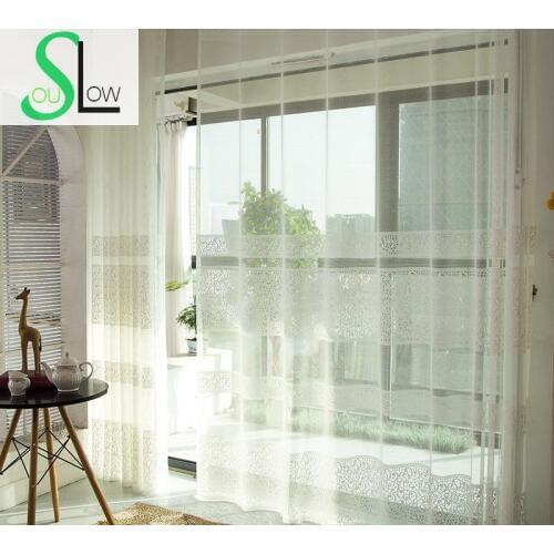 Slow Soul White Bedroom Embossed Fashion Curtain Pleated Europe Curtains Cortinas Tulle For Living Room Kitchen Sheer Blinds