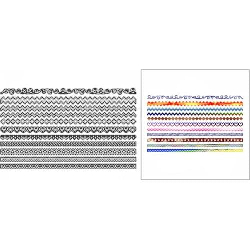 New Heart Star Lace Chain Line Craft Embossing 2021 Metal Cutting Dies for DIY Card Making Album and Scrapbooking Decor No Stamp