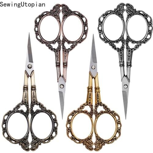 Retro Scissor Antique Vintage Scissors Thread Embroidery Scissor Sewing Supplies Stainless Steel Scissors Tailor Scissors Tool