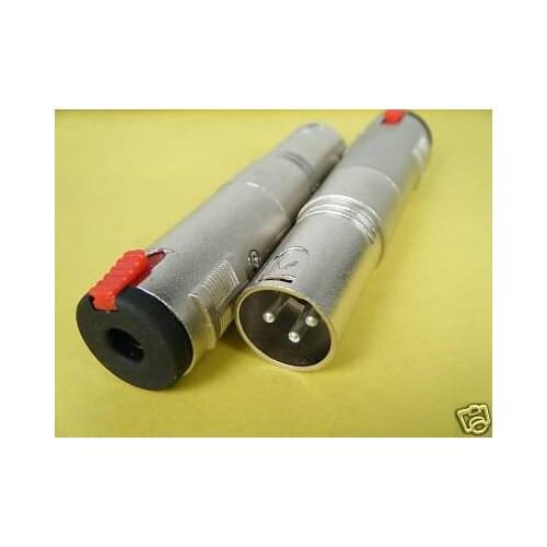1/4" Female Inline Locking TRS To XLR Male Adapter 1085