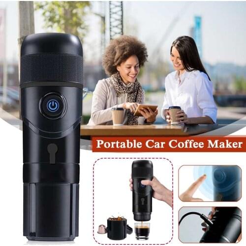 80W Portable Coffee Machine Capsule Expresso Maker with Built-in Filter Electric USB Handheld Coffee Grinder For Home Travel