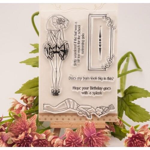 Transparent Clear Stamps / Silicone Seals Roller Stamp for DIY Scrapbooking Photo Album/Card Making T1052