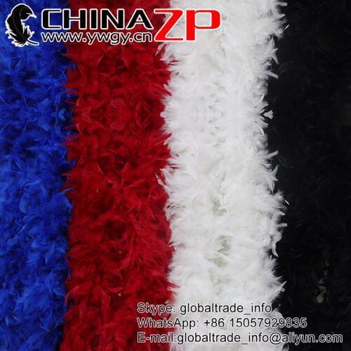 CHINAZP Bulk Boa Feathers Extremely Beautiful Fluffy Mix color 150g Turkey Chandelle Feather Boas for Dance Costumes