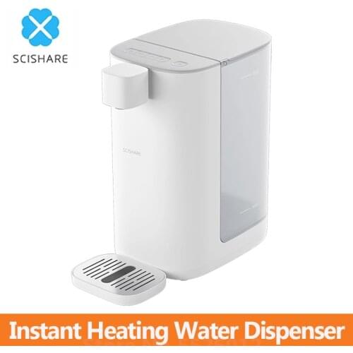 Scishare Instant Heating Water Dispenser 3L Tank Child Lock Safety Drinking Prevent Dry Burn 4 Gear Water Temperature