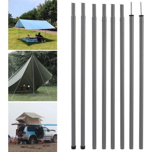 Tent Rods Outdoor Camping Tent Equipment Canopy Tarp Poles Canopy Support Rods Iron Canopy Awning Frame Camping Tent Accessories