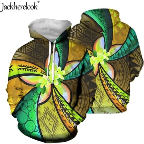 Jackherelook Womens Oversized Sweatshirts Vintage Ppolynesian Tribal Hibiscus Print Woman Pullovers Hoodies Loose Sweatshirts