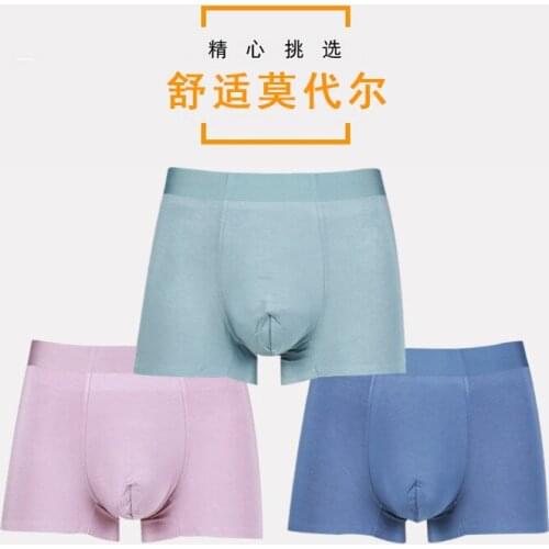 Thin mens modal underwear in spring and summer