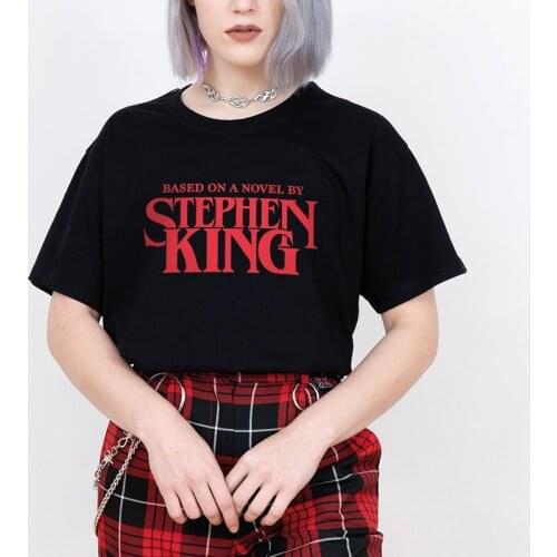 Based on A Novel By Stephen King Women T Shirt Hipster Grunge Short Sleeve T-shirt Cotton Tees 90s Fashion Tops Dropshipping