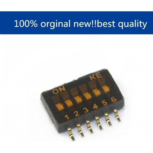 10pcs 100% new and orginal real stock 1.27MM 6P DIP switch SMD 2 digits KE brand new