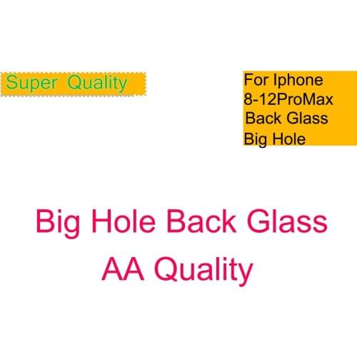 10Pcs/Lot For Iphone 11 Pro Max 8 Plus XR 12 Pro Back Glass Big Hole Cover Battery Door Chassis X XS Max Housing Replacement