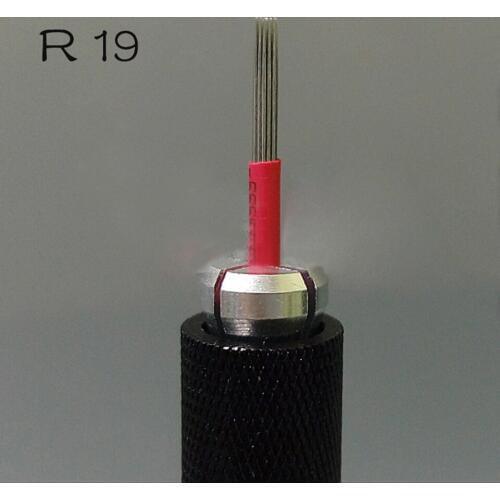 100pcs Circular R19 LINER Microblading Needles Permanent Makeup Manual Eyebrow Blade -19RL round fog eyebrow needle
