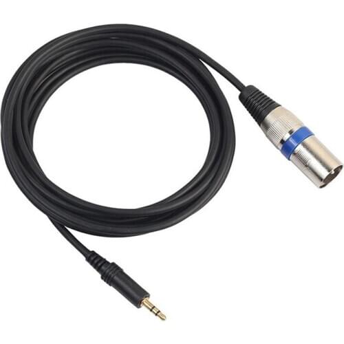 3m 3.5mm Stereo Jack Plug To 3 Pin XLR Male Cable Microphone o Record