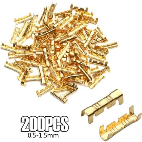 50pcs/100pcs 453 U-shaped terminal tab cold inserts connectors cold terminal small teeth fascia terminal,0.3-1.5mm2