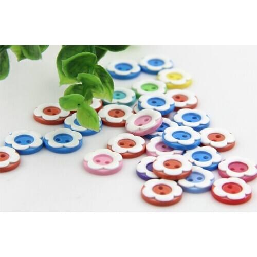 50pcs Resin Button Sewing DIY Craft decals for Children Plum flower Buttons for shirts, buttons for baby sweaters