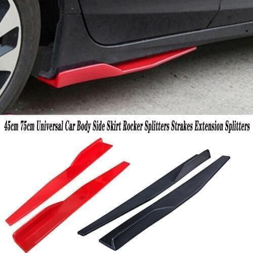 2pcs Car Side Skirt Bumper Diffuser Spoiler Aprons For Opel Astra H J G Insignia Mokka Corsa D Vectra C Zafira Meriva Infiniti