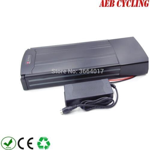 Free shipping and taxes to EU US Ebike Li-ion 24V 15Ah rear rack battery for city bike women bike with charger