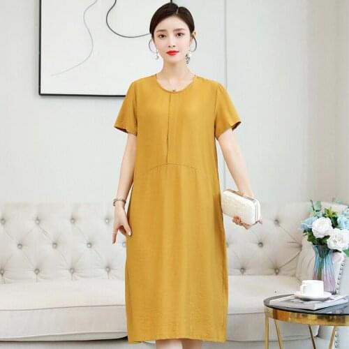 BOOKERPHILS Solid Summer Dresses