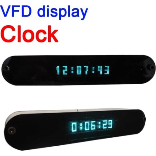 VFD Clock Display ds3231 Time Digital LED Clock Creative Home Desktop Clock Vacuum Fluorescent Display Screen W USB Power