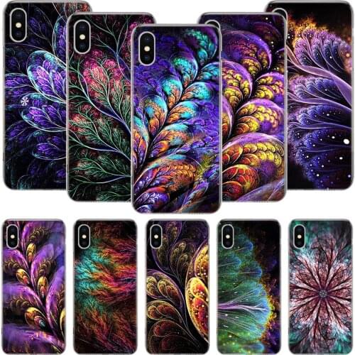 Mandela Flower Art Feather Phone Case For iPhone 11 12 Pro XS XR X Max 7 8 6 6S Plus Mini + 5 SE Pattern Customized Coque Cover