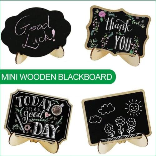 Wooden Mini Blackboard Cloud Shape Table Sign Memo Message Stand Chalk Board Wedding Party Decoration Supplies