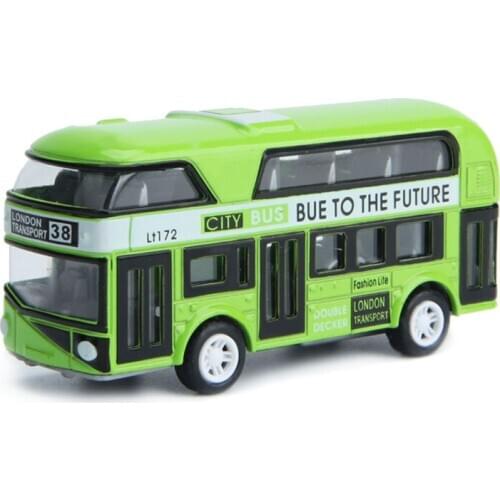 Double-Decker Bus London Bus Design Car Toys Sightseeing Bus Vehicles Urban Transport Vehicles Commuter Vehicles
