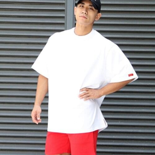 New Clothing Fashion Bodybuilding tShirt Men Cotton Short Sleeve Fitness shirt Loose Tees Casual Summer Tops sweatshirt