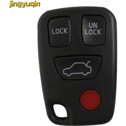 Jingyuqin 20PS 3+1 Buttons Replacement Car Keyless Remote Shell Key Case Fob For Volvo S40 S60 S70 S80 S90 V40 V70 V90 XC70