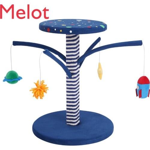 Starry Sky Scratching Pole Cat Climbing Frame Hanging Ball Cat Scratch Board Small Sisal Vertical Cat Rack Cat Toy Supplies
