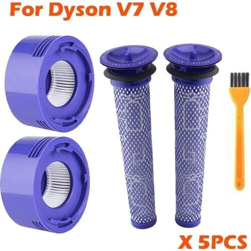 Vacuums Spare Part Replacement Filter Set Pre-Filters HEPA Post-Filters For Dyson V7 V8 Absolute Animal Cordless Vacuum Cleaners