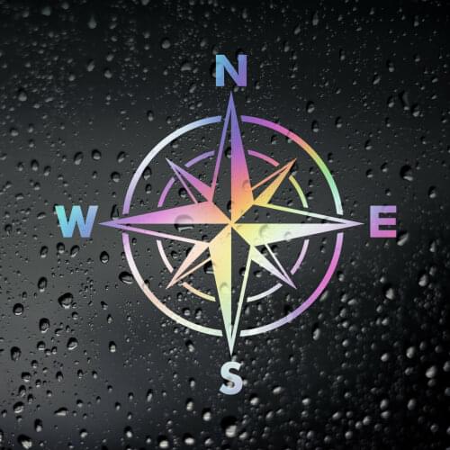 FD595 Compass Campervan Oil Slick Sticker Caravan Off Road 4X4 Overland Vanlife Cool Motorcycle Decal for Kia Sorento