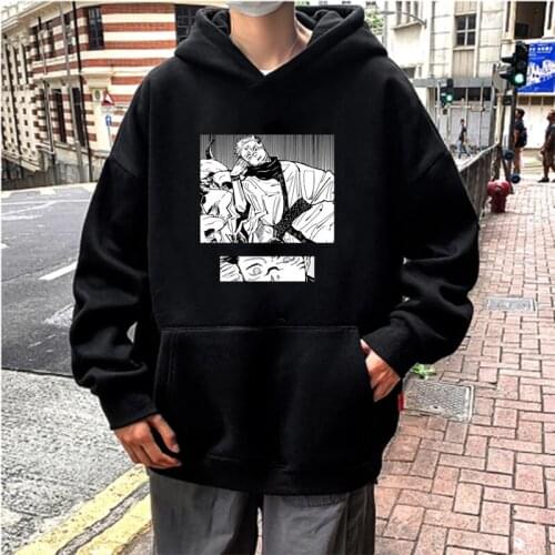 Latest Anime Jujutsu Kaisen Yuji Itadori Manga Hoodies Harajuku Cartoon Comics Graphic Pullover Oversized Winter Fashion Hoodies
