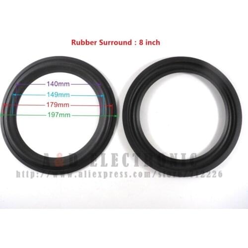 Brand New 40 piece 8 inch 8" Repair Subwoofer / Bass Speaker Rubber Surrounds 197mm /140mm / 179mm/ 149mm