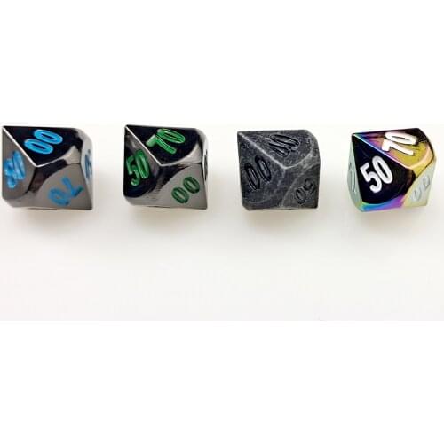 Rollooo 00 Sided Dice Single Metal d00