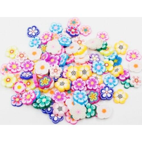 Small Wholesale Flowers 10g/lot Polymer Clay 10mm Living Glass Memory Lockets Floating Charms DIY Jewelry Accessory